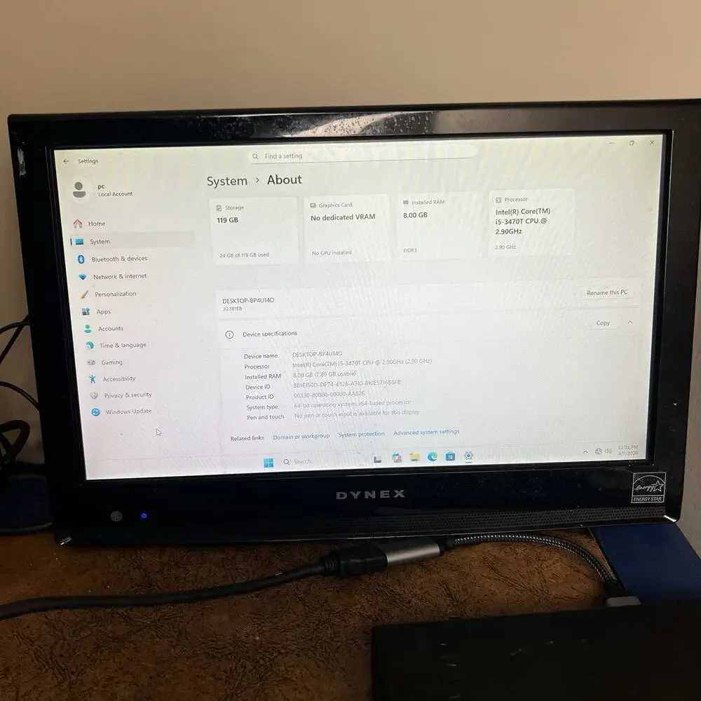Lenovo Thinkcentre M92p Tiny PC Core i5 8GB RAM 128GB SSD Win 11 NO WiFi, EDK-28